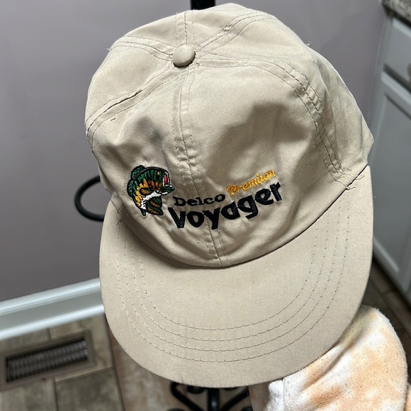 Vintage fisherman Delco premium voyager fish hat one size fits all - Picture 1 of 5